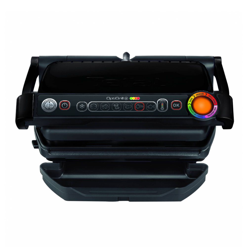 Tefal roštilj GC714834 OptiGrill+ Snacking&Baking preklopni crni slika 1