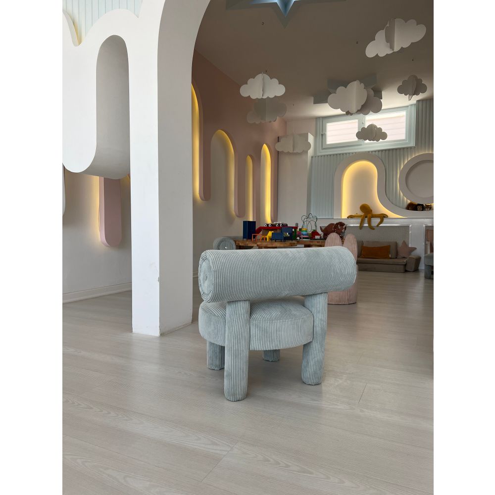 Dino - Plava Plava Wing Chair slika 3