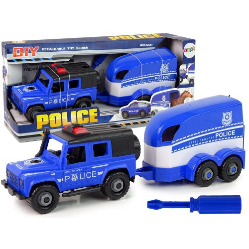 Dječji DIY set policijski transporter za konja slika 2