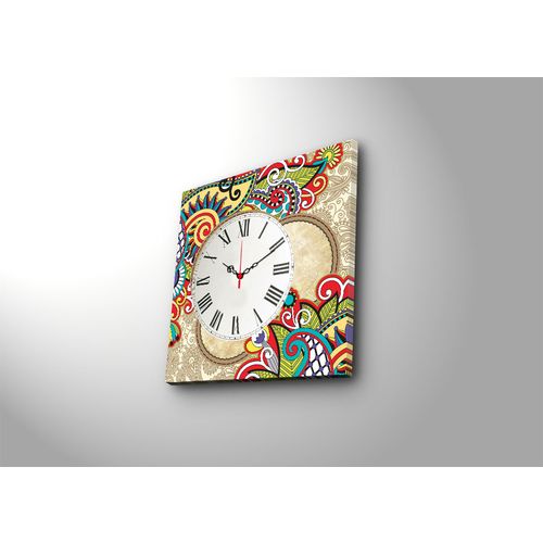 4545CS-44 Multicolor Decorative Canvas Wall Clock slika 3