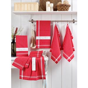 Küp - Set bijelih peškira za pranje Red Red (10 komada)