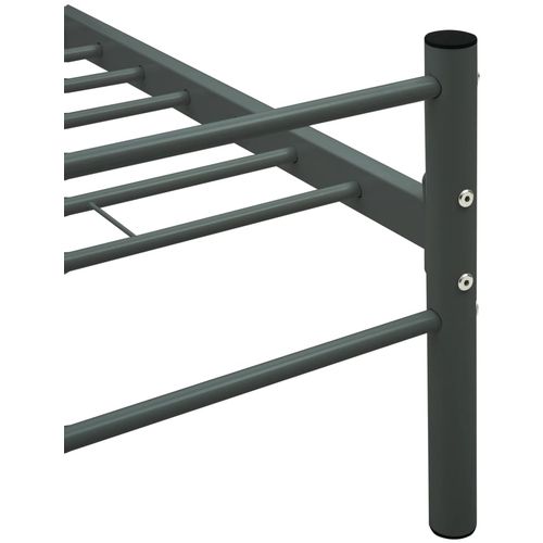 Okvir za krevet sivi metalni 100 x 200 cm slika 21