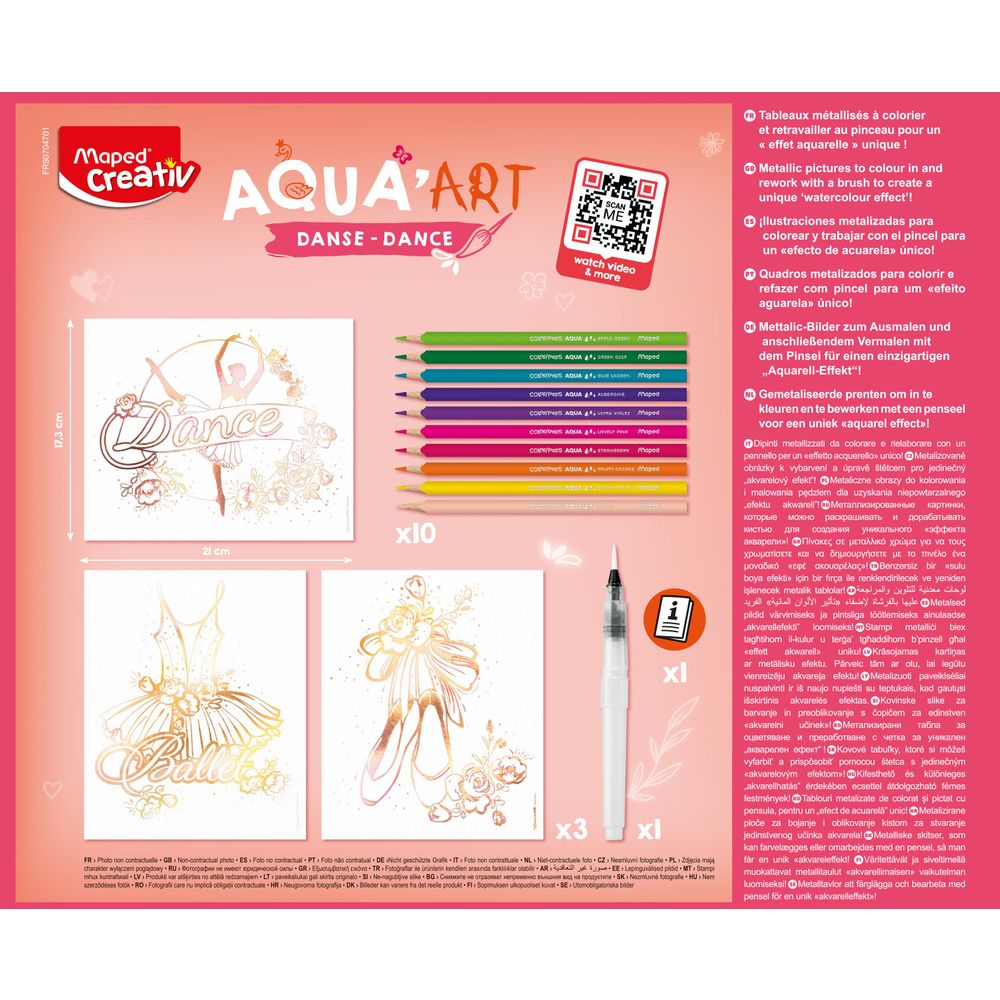 Maped Creativ Kreativni set Aquarell za bojenje DANCE slika 3