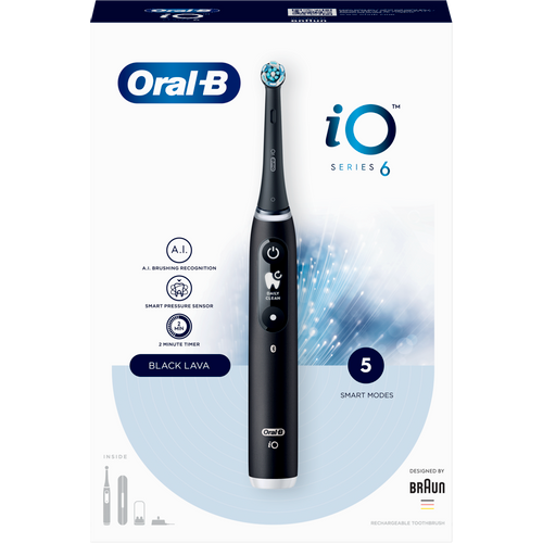 Oral-B iO6 Black Lava Električna četkica za zube slika 3