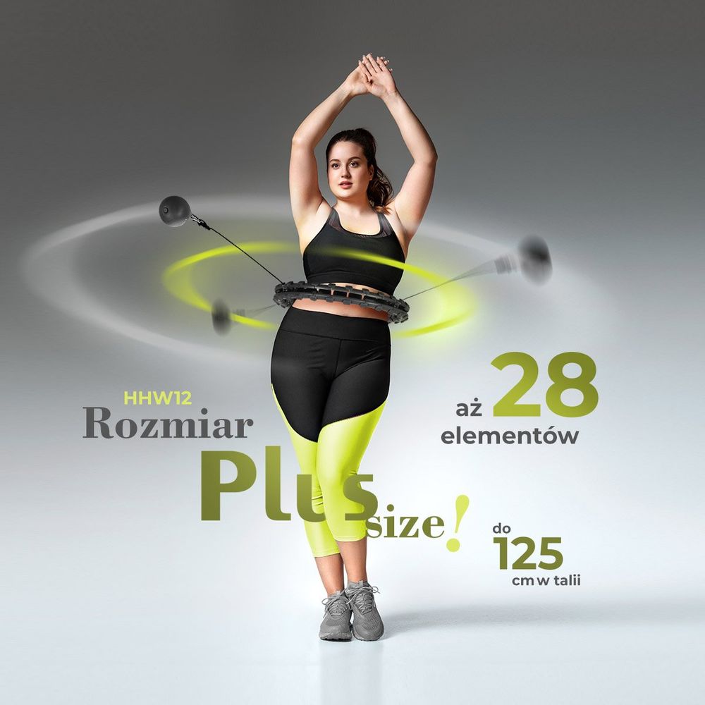 Hhw12 plus size hula hoop crni s utegom hms slika 3