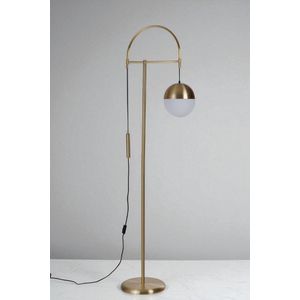 Opviq Podna lampa 883, Bijela, Zlatna