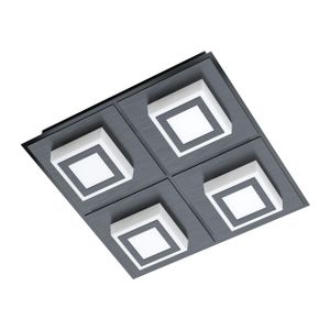 Eglo Masiano 1 zidna/stropna/4, led, 4x3,3w, 4x340lm, crna/aluminij/čelik 