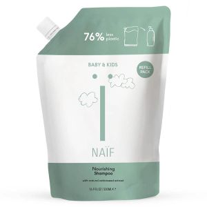Naïf® Refil dječji hranjivi šampon za kosu, 500ml