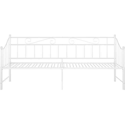 Okvir za krevet na razvlačenje bijeli metalni 90 x 200 cm slika 7