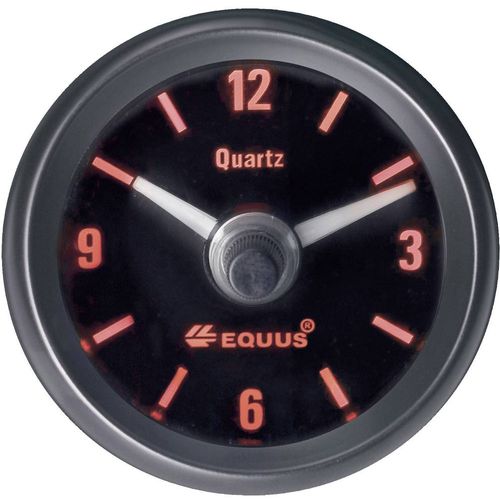 Equus 656789 ugradbeni instrument za motorna vozila analogni kvarcni sat  4 LED diode plava, zelena, žuta, crvena 52 mm slika 1