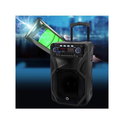 MANTA karaoke, 80W, FM, BT, USB, SD, bež mikr, gitara, baterij, crni SPK5021PRO slika 5