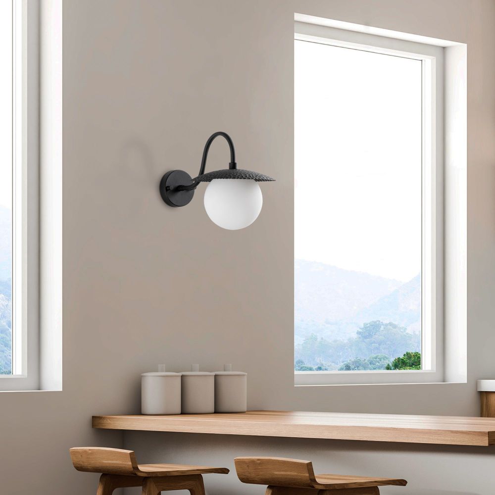Zidna Lampa Anemon - 15002, boje: Crna slika 2