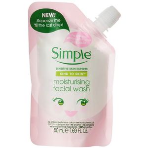 Simple Kind to Skin hidratantni gel za čišćenje lica putno pakrianje 50 ml