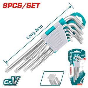 TOTAL 9-dijelni set Torx ključeva LONG / INDUSTRIAL (THT106392)