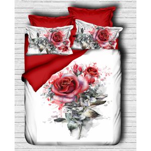 167 White
Red
Green Double Duvet Cover Set