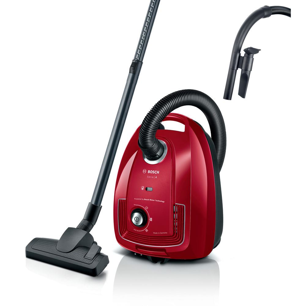 BOSCH Usisivač s vrećicom BGB38RD2 ProHygenic Serija 4 / 600 W, red  slika 2