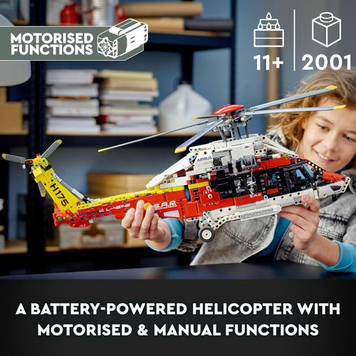 Set za Igru Vozila Lego Technic 42145 Airbus H175 Rescue Helicopter 2001 Dijelovi slika 7