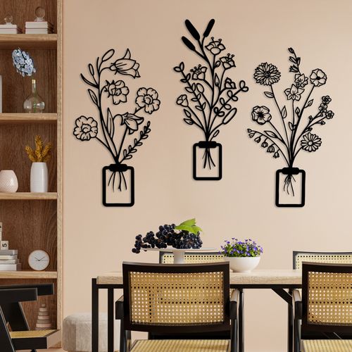 Erba-1 Black Decorative Metal Wall Accessory slika 2