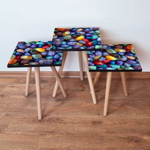 Nesting stolovi 3Shp18 - (3 komada) - boje: višebojni