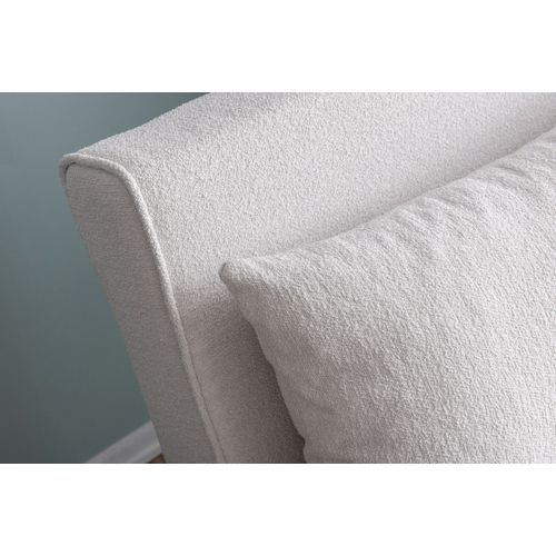 Folde Single - Teddy Fabric - Cream Cream 1-Seat Sofa-Bed slika 5
