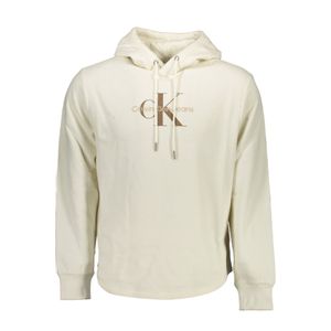 CALVIN KLEIN WHITE MEN'S SWEATSHIRT WITHOUT ZIP