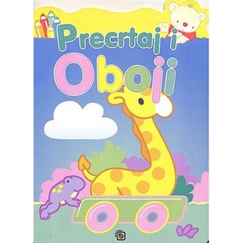 Precrtaj i oboji - žirafa -  slika 1