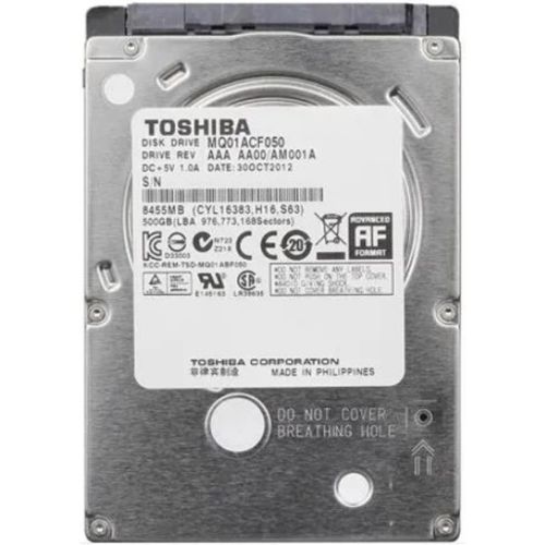 HDD 2.5 ** 500GB MQ01ACF050 TOSHIBA 7200RPM 16MB SATA3 7mm slika 3