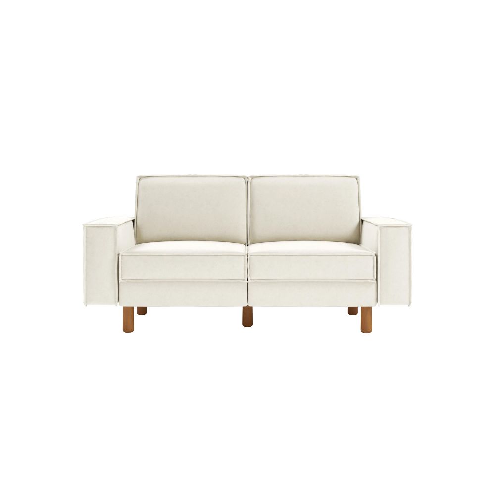Dvosjed Sofa Sparrow 2 - boje: mliječna pjena i orah slika 2