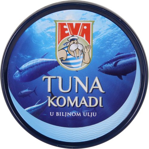 Eva tuna komadi u biljnom ulju limenka 160 g slika 1