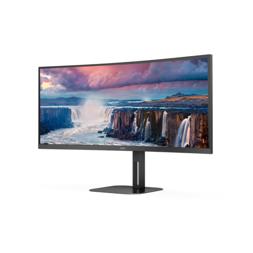 Monitor AOC CU34V5C BK 34" VA zakrivljen 21:9 3440x1440 100Hz 1ms MPRT HDMI DP USB visina zvučnici slika 4