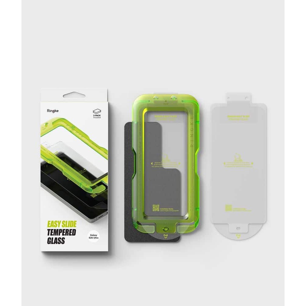 Kaljeno staklo Ringke Easy Slide (2 kom) za Samsung Galaxy S26 Ultra sa montažnim okvirom – clear slika 6