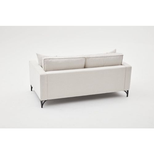 Atelier Del Sofa Dvosjed, Krem Crno, Berlin - Cream, Black slika 5