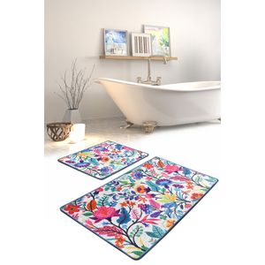 Pictura Multicolor Bathmat Set (2 Pieces)