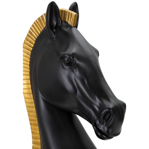 Mauro Ferretti Dekoracija BLACK AND GOLD HORSE cm Ø 18,5X50 slika 5