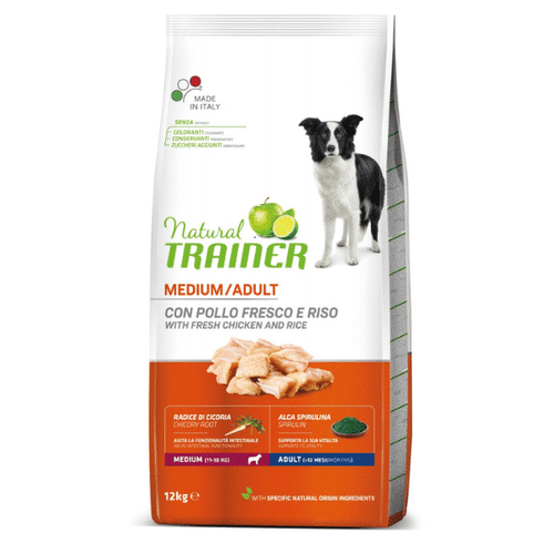 Trainer Natural Dog Medium Adult Sveža Piletina 3 kg slika 1