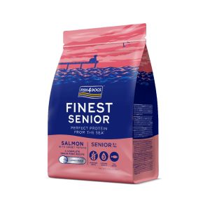 FISH4DOGS Finest Senior large losos s batatom 6 kg