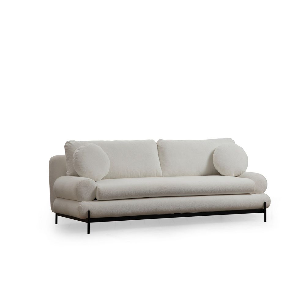 Livorno - Bijela trosjedna sofa slika 10