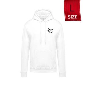 White Shark promo hoodie, bijela, L