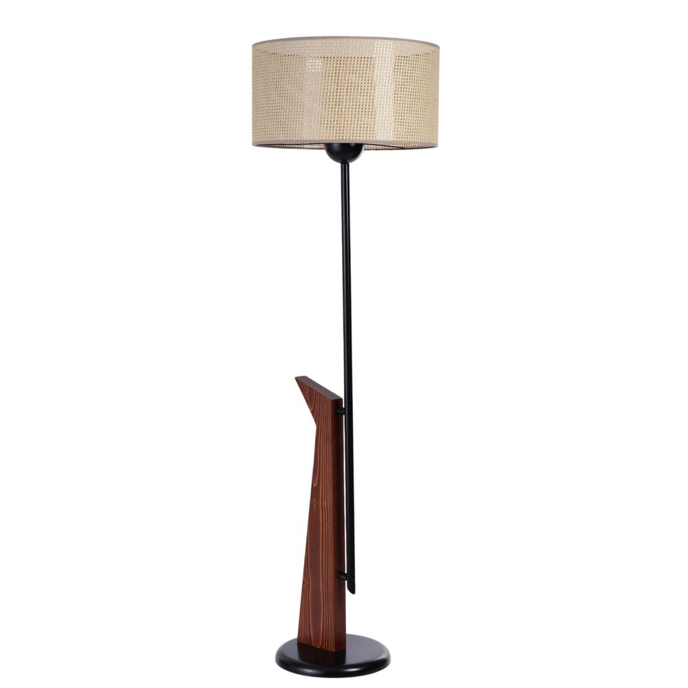 Opviq Podna lampa 739, bež, crna, orah slika 2