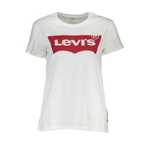 LEVI'S WHITE WOMAN SHORT SLEEVE T-SHIRT