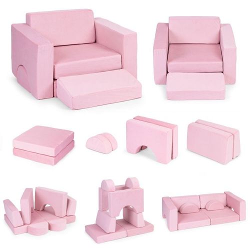 Ecotoys modularna fotelja Pink slika 1