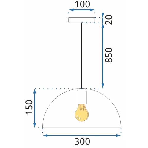 TOOLIGHT Viseća svjetiljka APP911-1CP Marmur slika 2