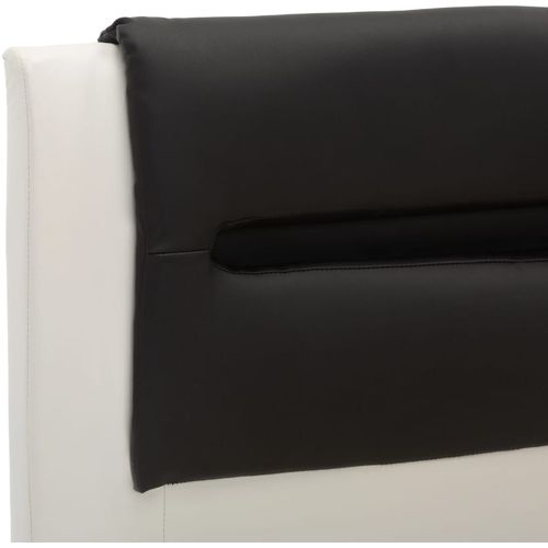 Okvir za krevet od umjetne kože LED bijelo-crni 160 x 200 cm slika 7