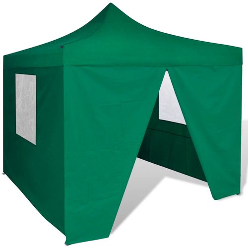 Zeleni sklopivi šator 3 x 3 m s 4 zida slika 44