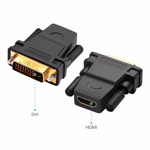 Ugreen DVI 24 + 1 (M) na HDMI (Ž) adapter, polybag slika 4