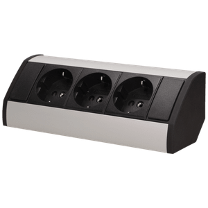 Orno Produžni kabel sa 3 x Schuko utičnice, ugradbena - OR-GM-9001/B-G(GS)