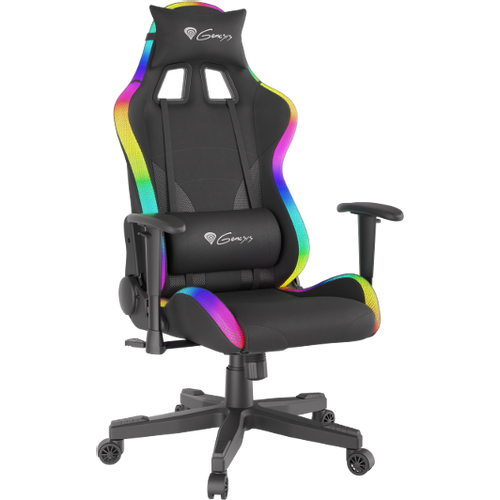 Genesis Trit 600 RGB, gaming stolica, crna slika 1