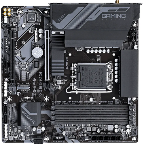 GIGABYTE B760M GAMING X AX, DDR5, SATA3, USB3.2Gen2, DP, 2.5GbE, WiFi 6E, LGA1700 mATX slika 2