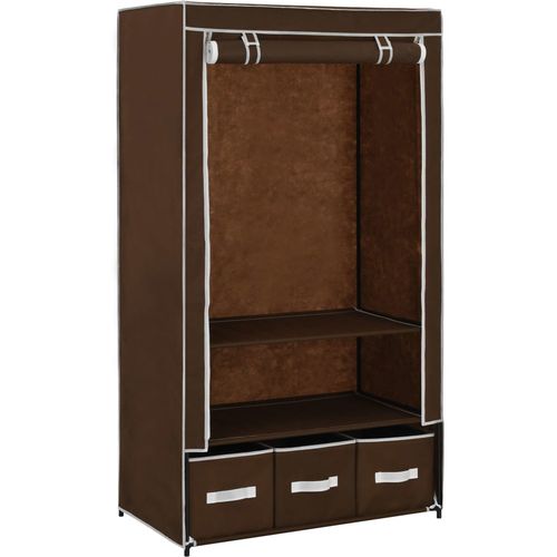 282458 Wardrobe Brown 87x49x159 cm Fabric slika 42