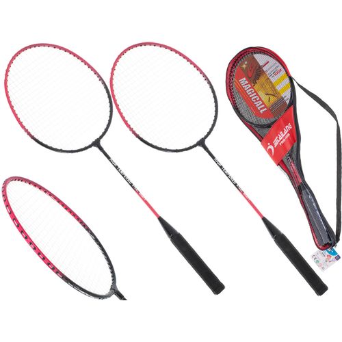 Set reketa za badminton u torbi crveni slika 1